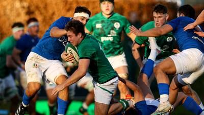 Ireland under-20s may need another bench mark to keep impressive Italians at bay