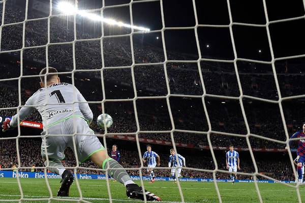 Late Messi penalty sees Barcelona end Real Sociedad resistance