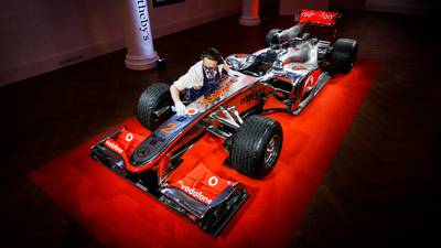 Lewis Hamilton Formula 1 racing car expected to fetch up to €5.8m