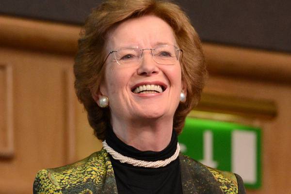 Mary Robinson receives EY award for dedication to addressing climate crisis