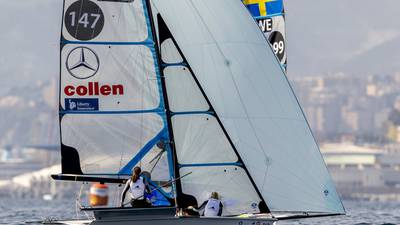 Light winds in Genoa leave Annalise Murphy chasing the pack