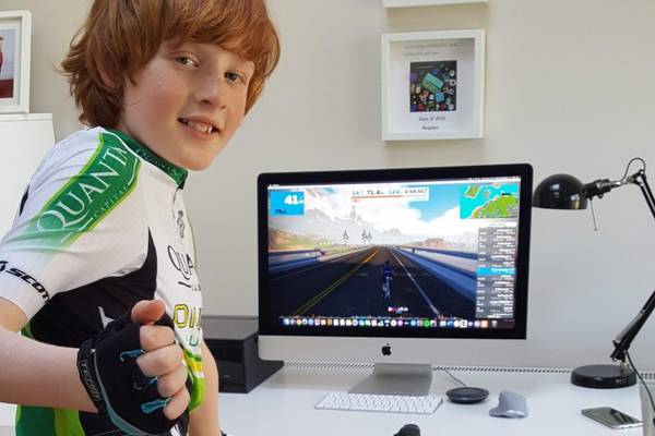 Nine-year-old raises €3,600 for homeless by cycling 256km - indoors