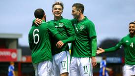 Aiden O’Brien hits two as Irish put five past Faroes in Sligo