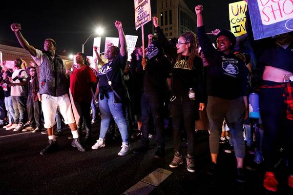 Protests in California after shooting of unarmed black man