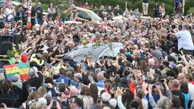 Sinéad O’Connor funeral: thousands say goodbye to ‘beloved daughter of Ireland’ in Bray
