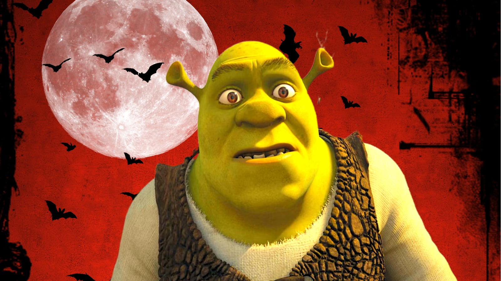 Frightening: Shrek at Halloween illustration Kids quiz