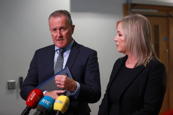 Stormont Minister Conor Murphy standing down on medical grounds, says Michelle O’Neill