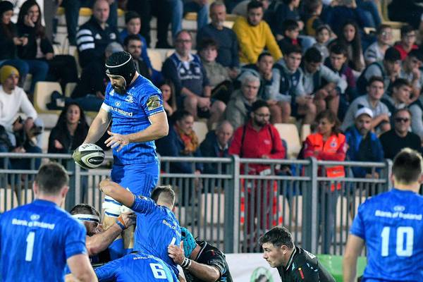 Ross Byrne’s penalty the difference for Leinster in dour Zebre slugfest