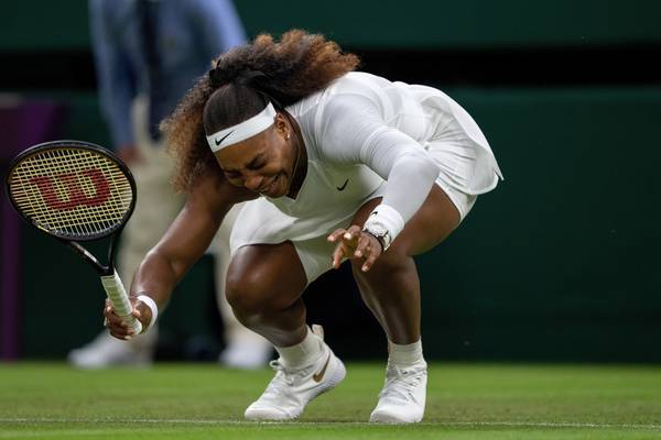 Emotional Serena Williams forced to call it quits at Wimbledon