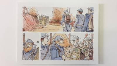 Battlefield photos provide ammunition for drawings of first World War