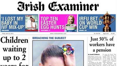 ‘Irish Examiner’ brand ‘will go from strength to strength’, says chief executive