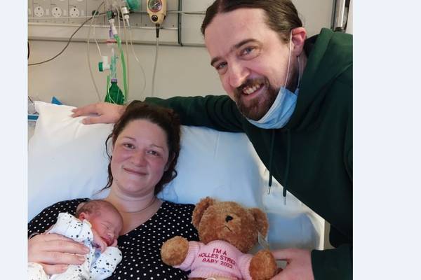 It’s a girl! First baby of year born at a second past midnight