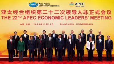 Apec summit in Beijing dominated by climate change and trade