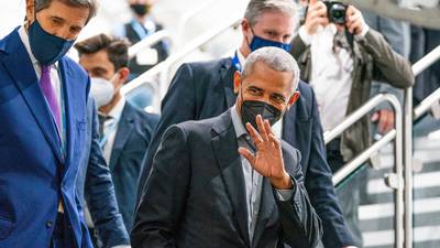 Cop26: World must ‘step up now’ on climate action, Obama says