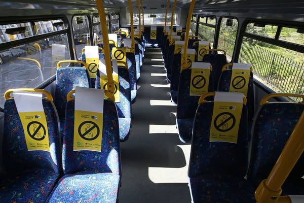 Rush hour on a Dublin bus: ‘They’re all ghost buses now’