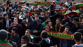 Soccer game mirrors Kurdish struggle in  Turkey