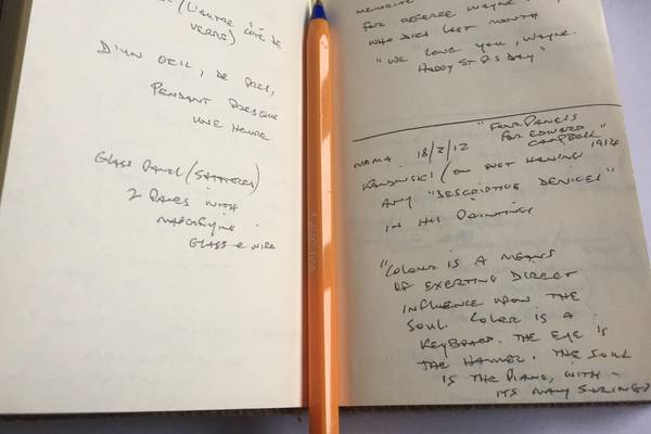 Writers of Note – An Irishman’s Diary on the romance of pocket notebooks