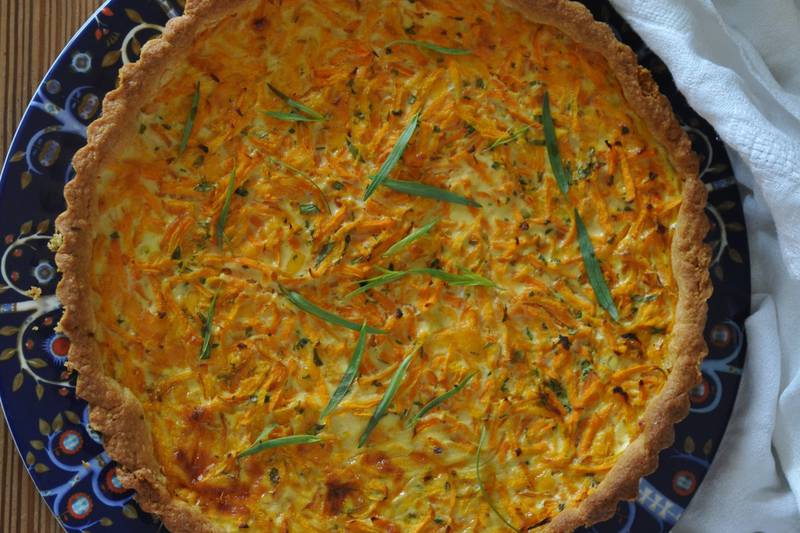 This savoury tart is ideal for warm summer nights