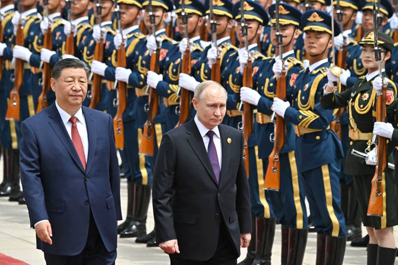 Vladimir Putin begins two-day China visit as Russia presses new Ukraine offensive 