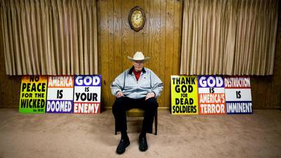 Westboro Baptist Church founder Fred Phelps dies