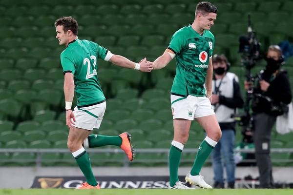 Johnny Sexton and Robbie Henshaw out of Ireland’s clash with England