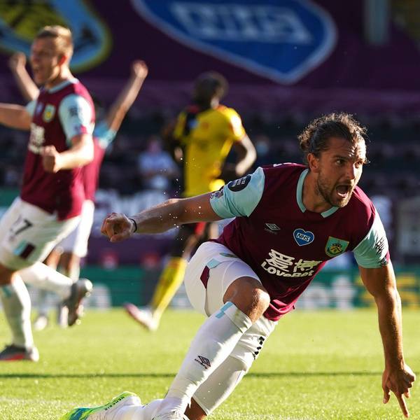 Jay Rodriguez’s quality strike moves Burnley through 40-point barrier