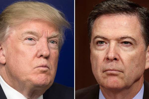 Trump says he has no tapes of conversations with Comey