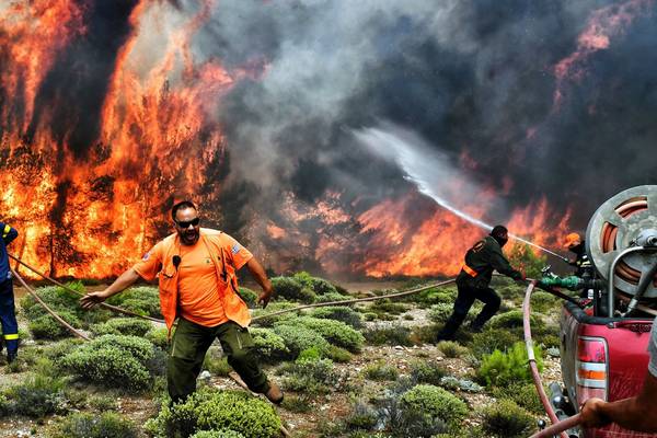 Greek fires offer glimpse of extreme weather events facing the world