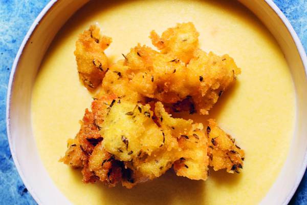 Nigel Slater’s deep-fried polenta with a melting cheesy sauce