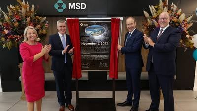 Pharma giant MSD opens new manufacturing facility in Dublin