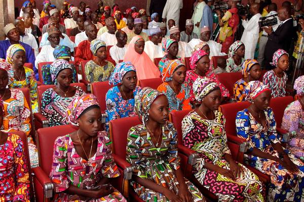 Girls released by Boko Haram arrive in Nigerian capital