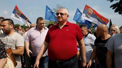 Serbia stops far-right leader rallying in war-crimes village