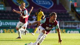 Jay Rodriguez’s quality strike moves Burnley through 40-point barrier
