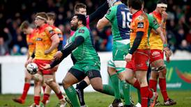 Connacht take bonus to join Scarlets on top of the pile