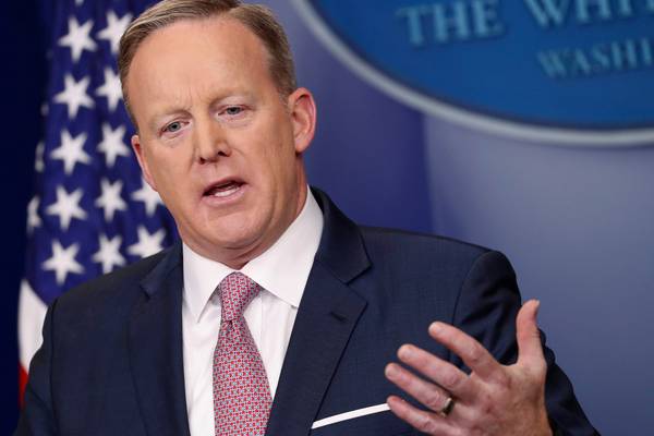 Trump’s intention is ‘never to lie to you’, says Sean Spicer