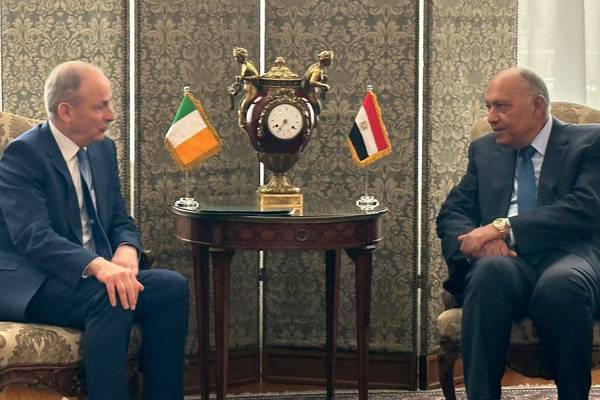 Conflict in Gaza ‘not just a war on Hamas’, Tánaiste says on Middle East trip