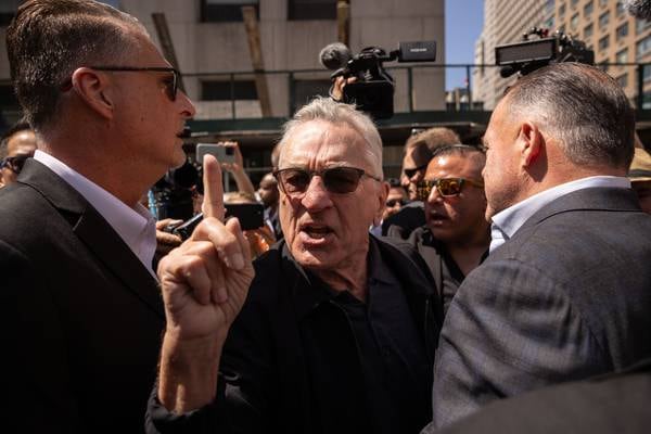 Robert De Niro’s raging at Trump outside courthouse was an extraordinary moment in American public life