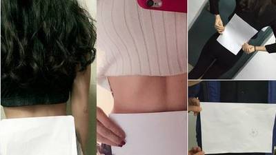 Chinese women compete to be as thin as an A4 piece of paper