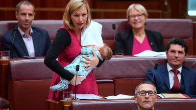 Australian senator makes breastfeeding history while addressing parliament
