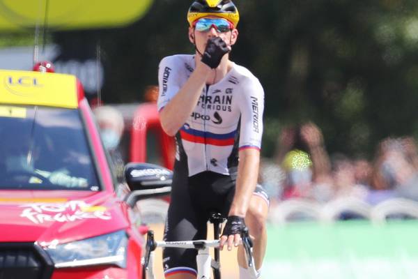 Defiant Matej Mohoric wins his second Tour de France stage
