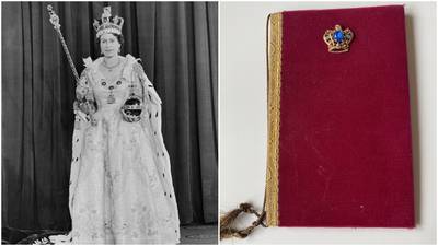 Treasured possession: Queen Elizabeth’s coronation menu from 1953 finds way into Irish home