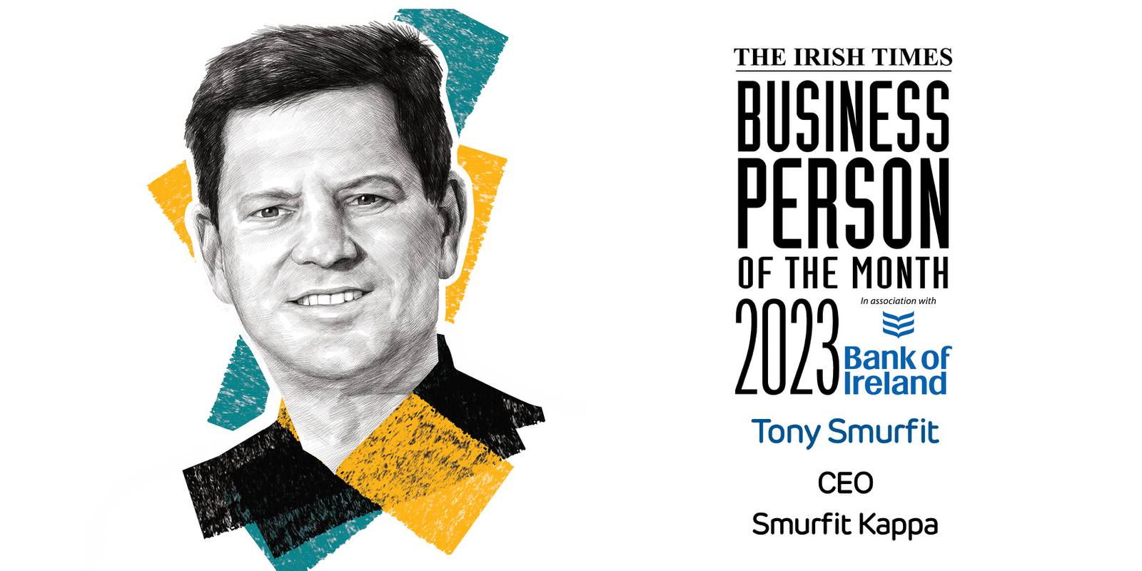 Irish Times Business Person of the Month for September 2023, Tony Smurfit