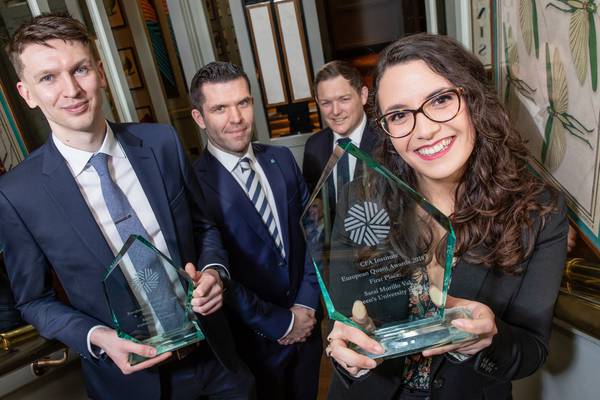 Irish students sweep the board in European financial analyst awards