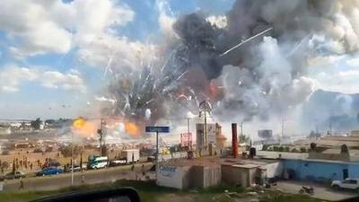 Mexico fireworks market explosions kill  31, injure scores