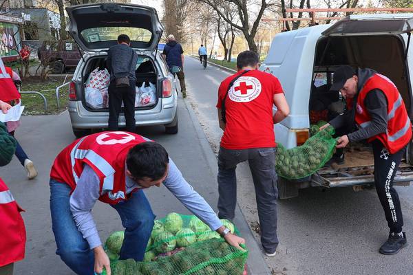 Irish Red Cross grapples with ‘enormous’ Ukraine refugee crisis