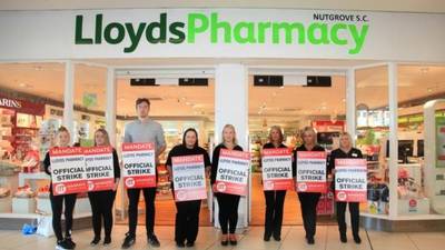 Lloyds Pharmacy stores closed as staff strike again