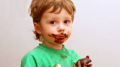Small children should be restricted to one square of chocolate a week