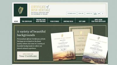 Diarmaid Ferriter: Last chance to get your  certificate of Irish heritage