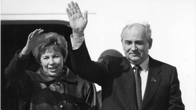 ‘I hope when you see Gorbachev at Shannon you will urge him to support efforts to bring peace to the region’