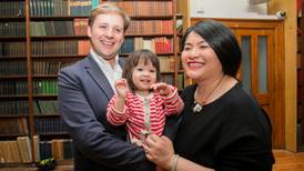 New Dublin councillor Hazel Chu and fiance celebrate double win
